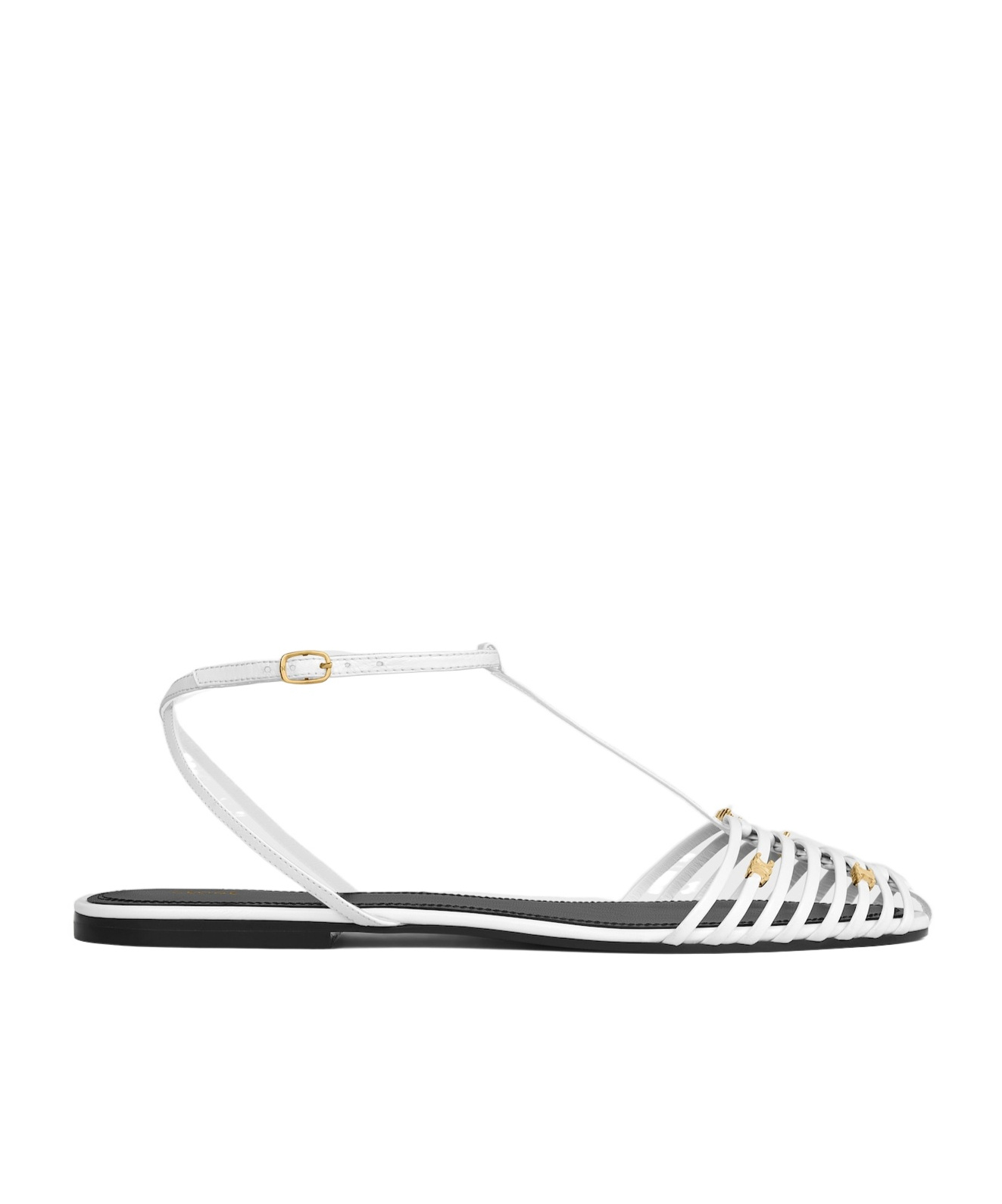 CAGE FLAT SANDAL IN GOATSKIN