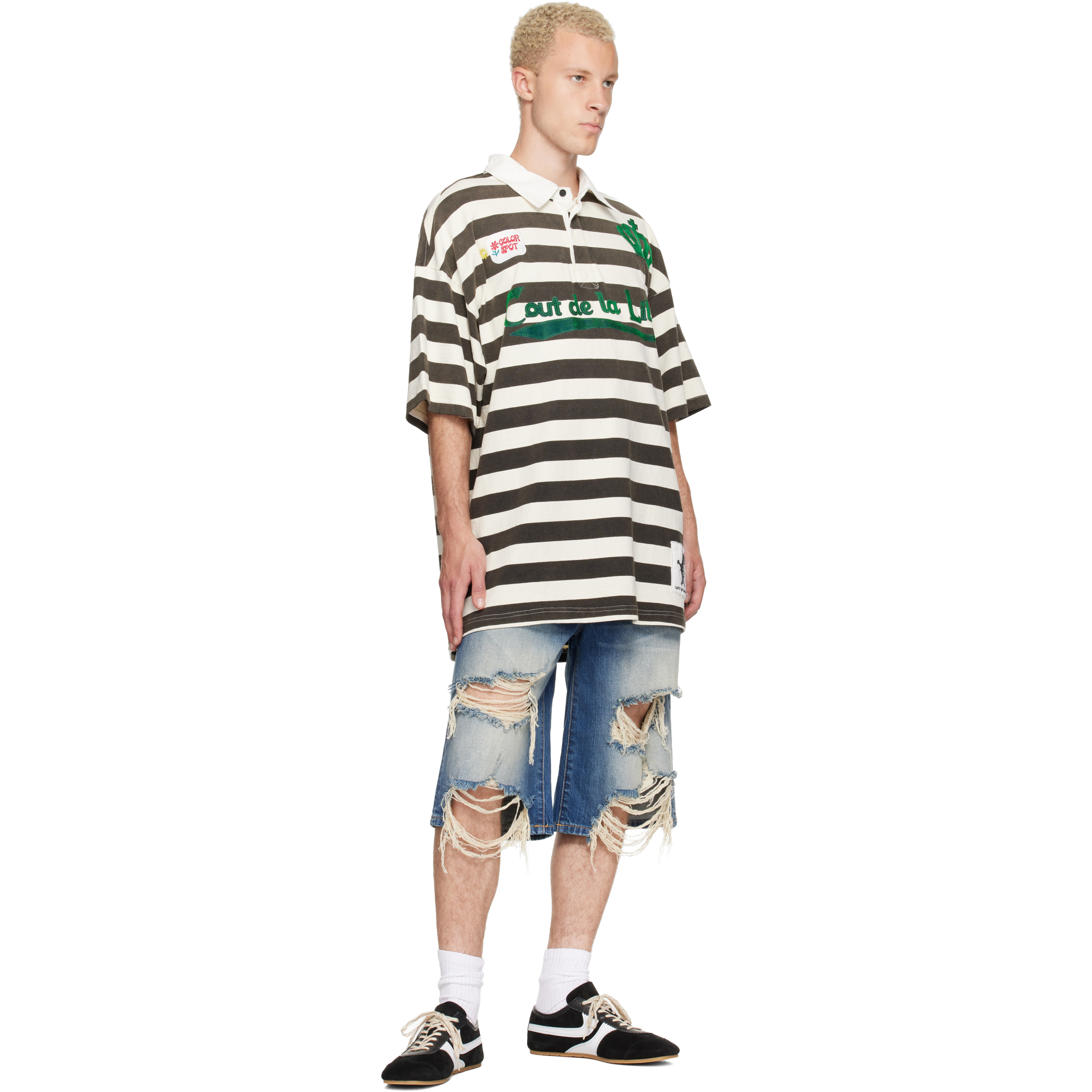 Blue Zander Crispy Baggy Denim Shorts