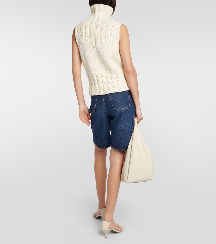 Wool turtleneck top