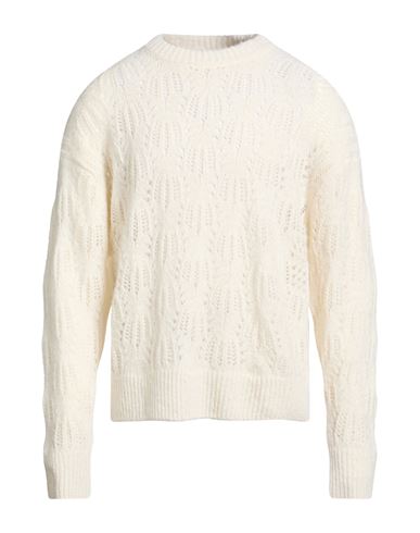 Man Sweater Ivory Size L Polyamide, Alpaca wool, Wool