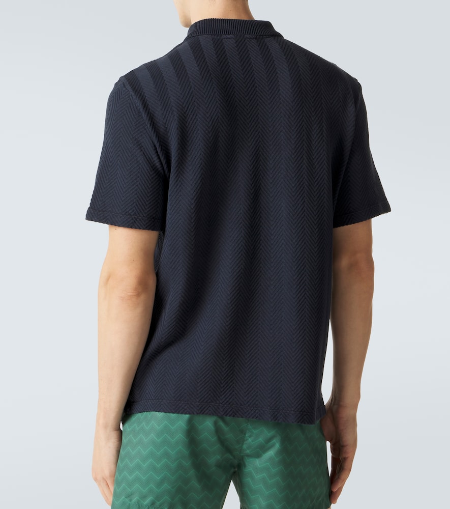 Cotton-blend polo shirt
