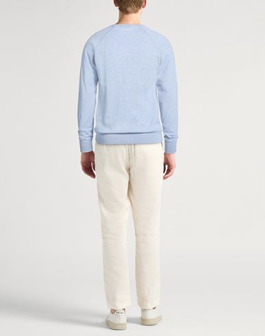 Man Sweater Sky blue Size 38 Cotton, Cashmere