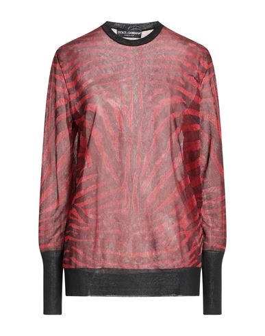 Woman Sweater Red Size 4 Polyester