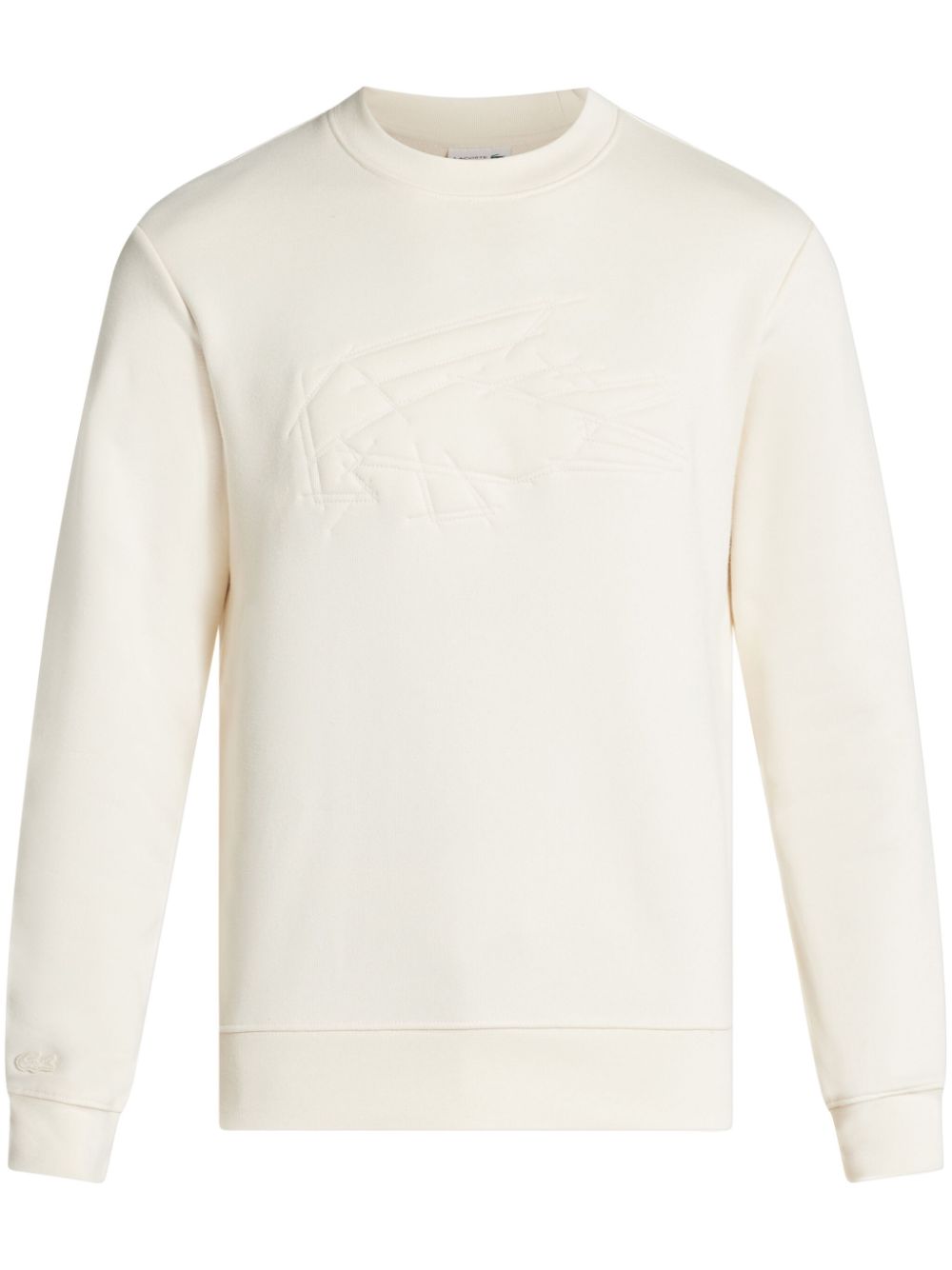 Crocodile-embroidered sweatshirt - Blue