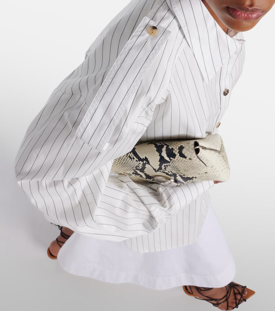 Khaite Tamal pinstriped oversized cotton shirt