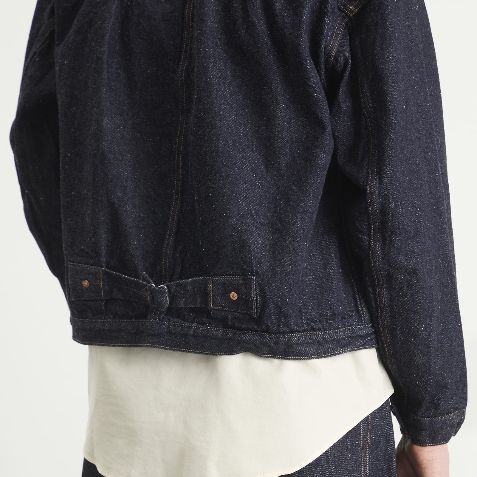 Men's Indigo Wash Denim Tracker Jacket Indigo One Wash