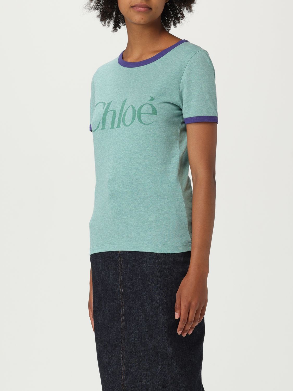 Logo-print T-shirt - Green