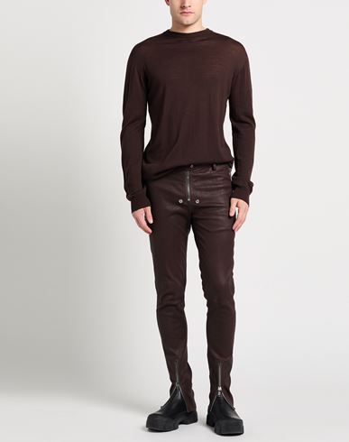 Man Sweater Chocolate brown Size M Virgin Wool