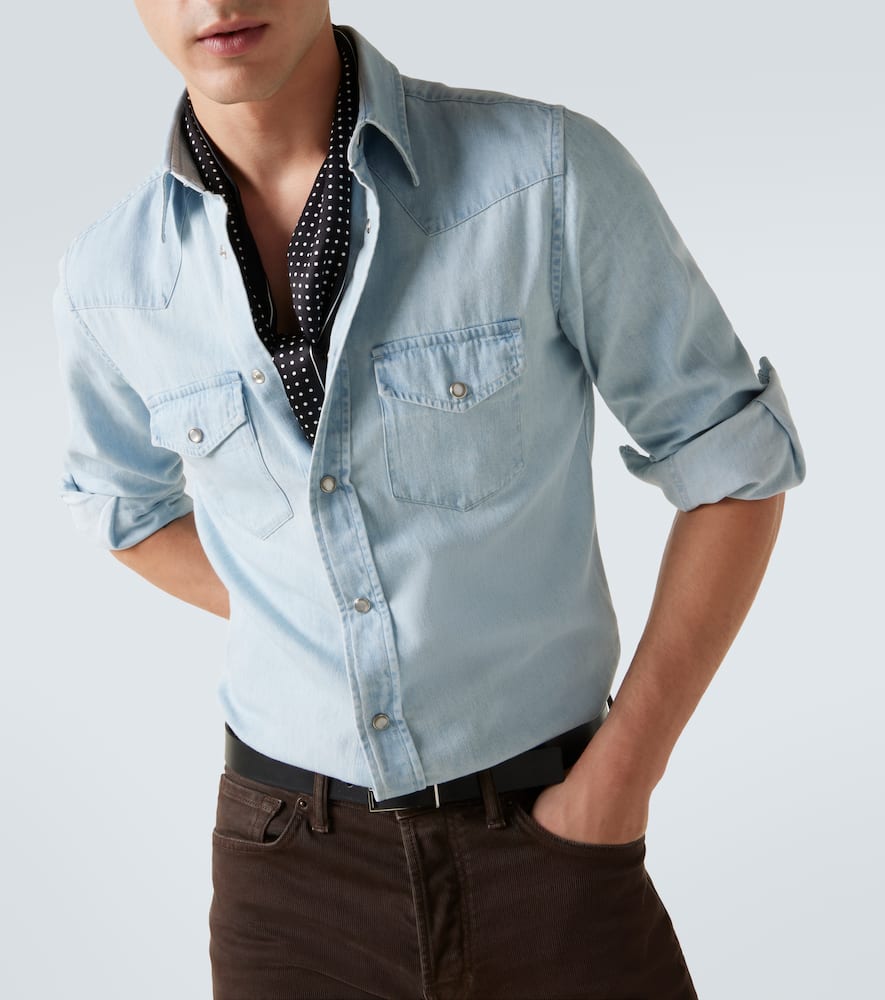 Cotton chambray shirt
