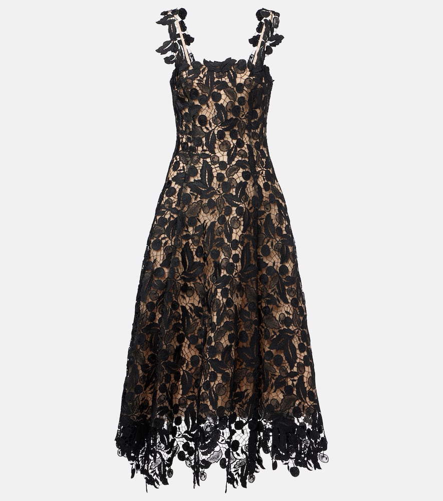 Lace guipure cocktail dress