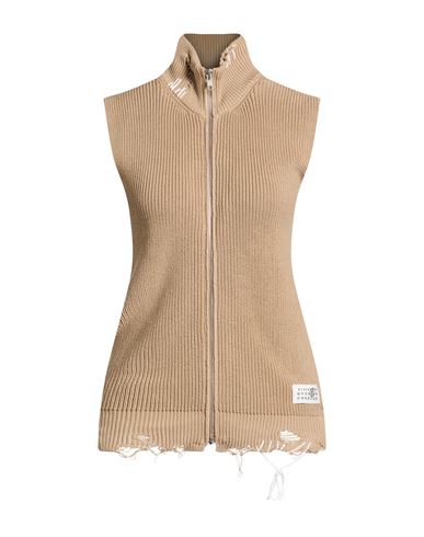 Woman Cardigan Sand Size L Cotton