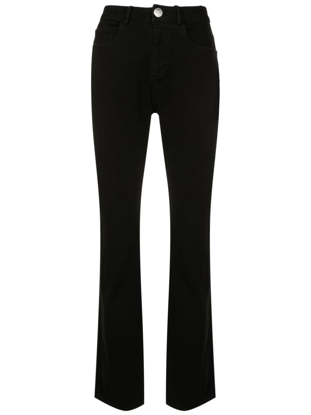 Flared-cut leg trousers - Black
