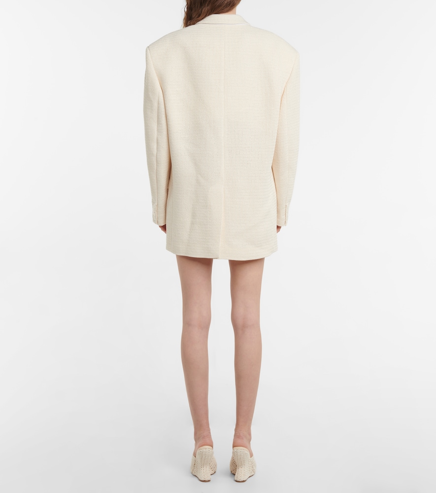 Single-breasted cotton-blend blazer