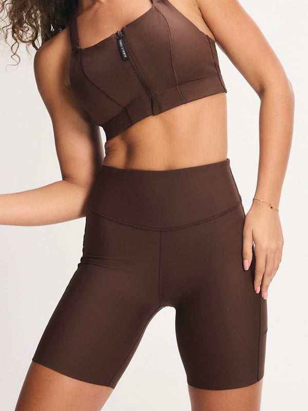 Cool Curves High-Waist Pocket Bike Short