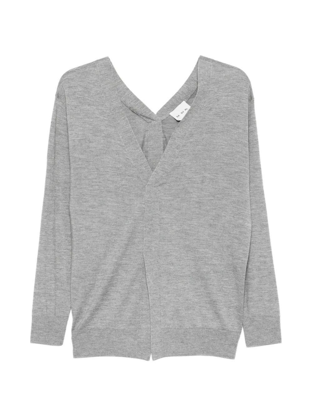 Front And Back V-Neck Sweater