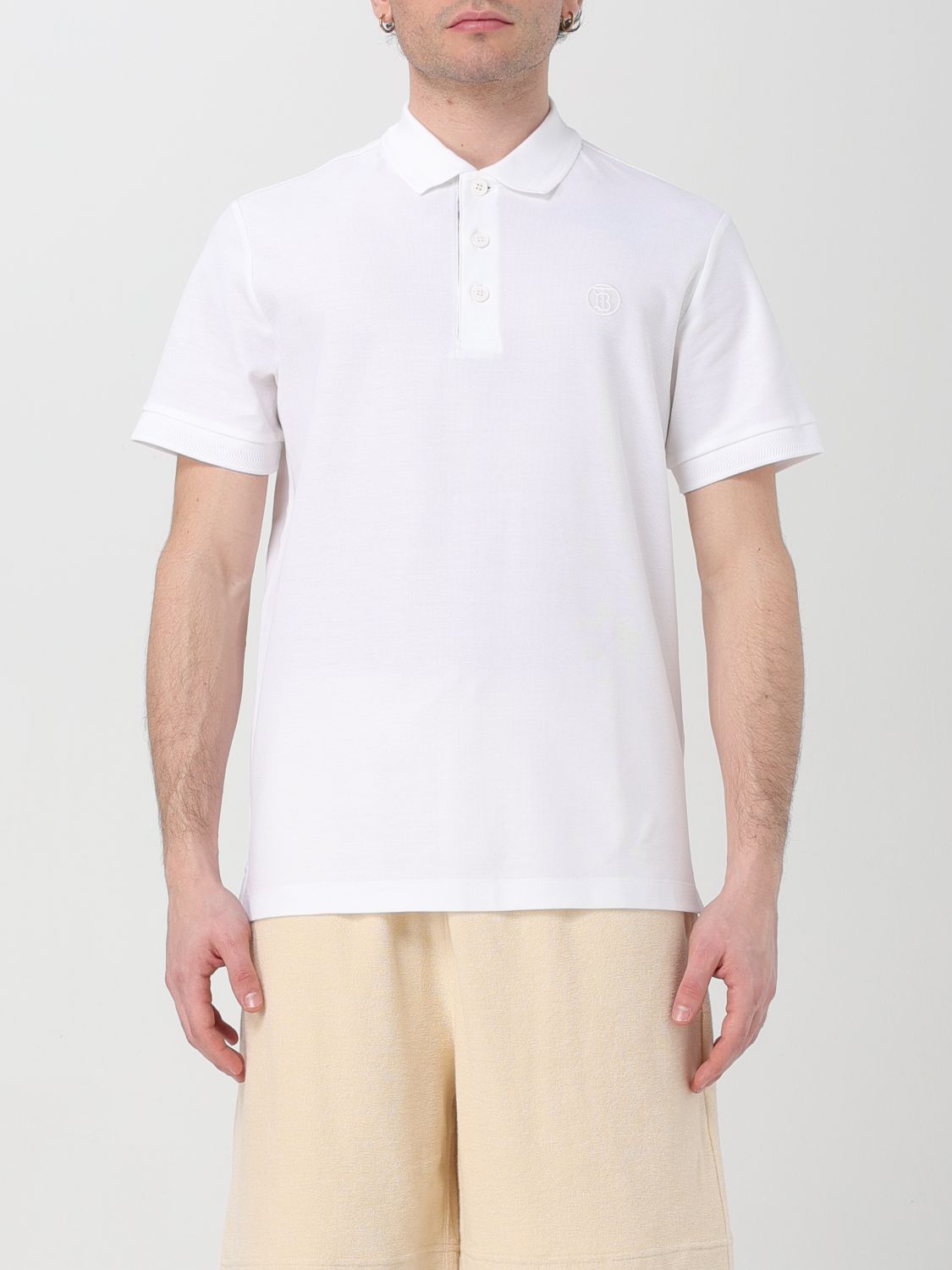 Polo Shirt Men color White