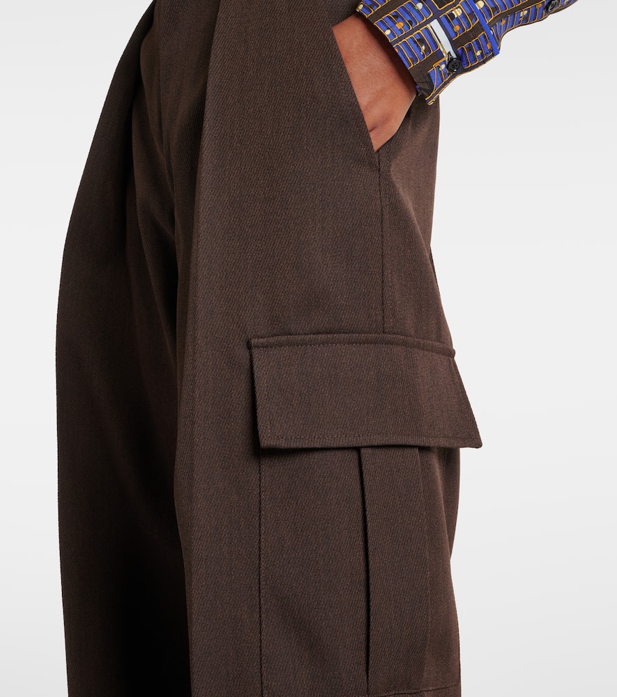 Wool cargo pants