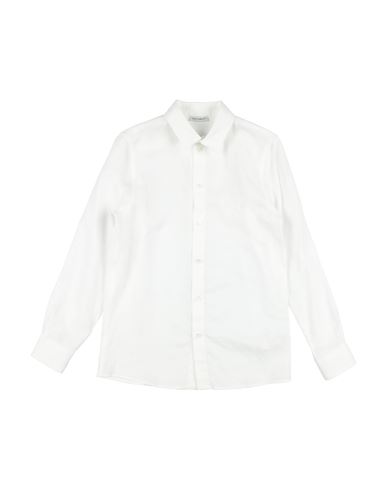 Kid Boy Shirt White Size 11 Linen, Viscose