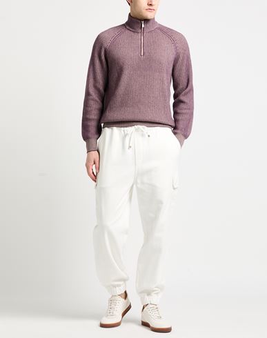 Man Turtleneck Purple Size 40 Cashmere