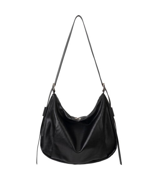 Slot Belted Leather Hobo Crossbody Bag