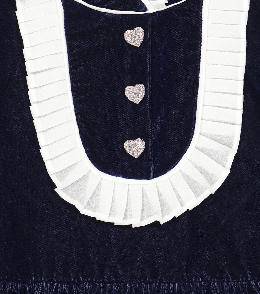 Self-Portrait Kids Velvet dress