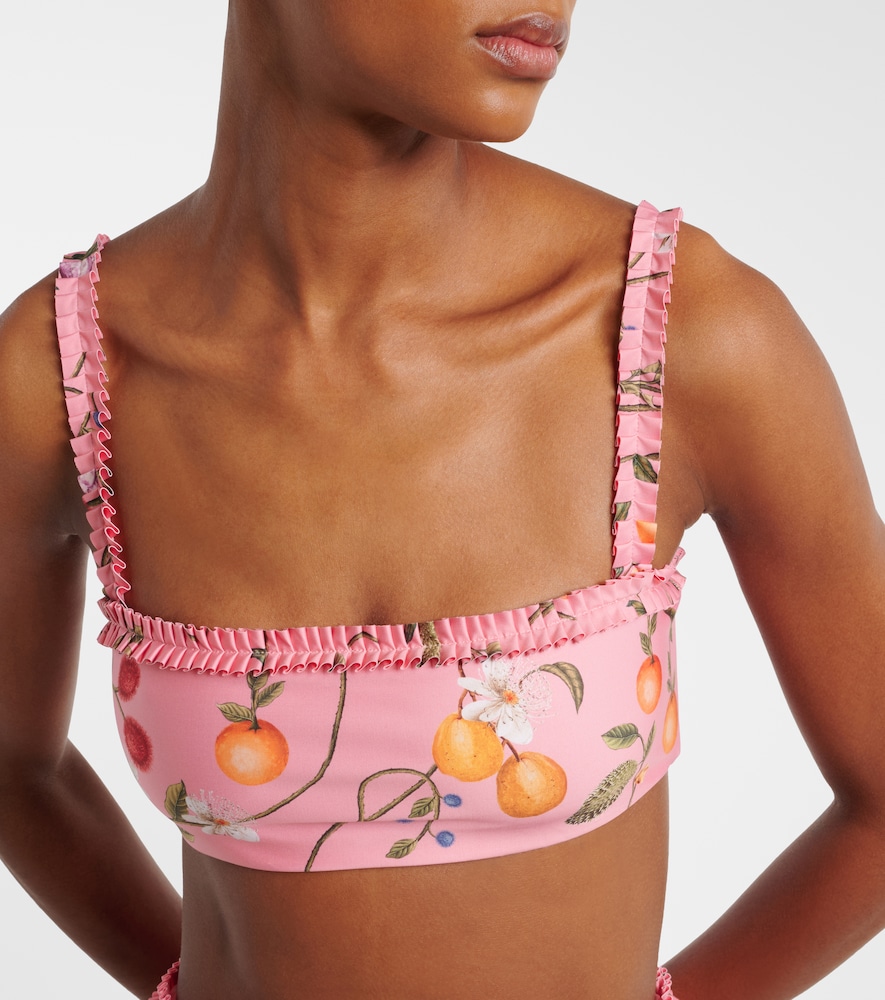 Olmo printed bikini top