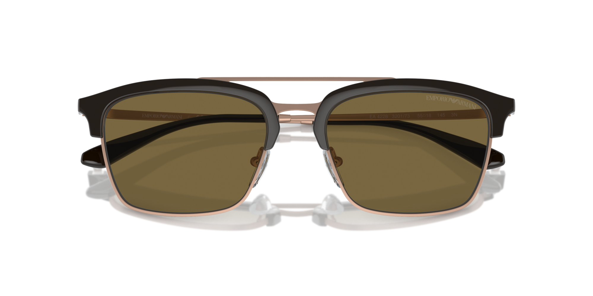 Emporio Armani Man Emporio Armani EA4228 320173 Sunglasses Injected Brown Brown Pilot Norma