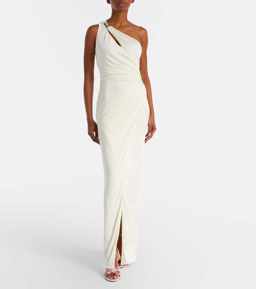 Medusa '95 gathered jersey gown