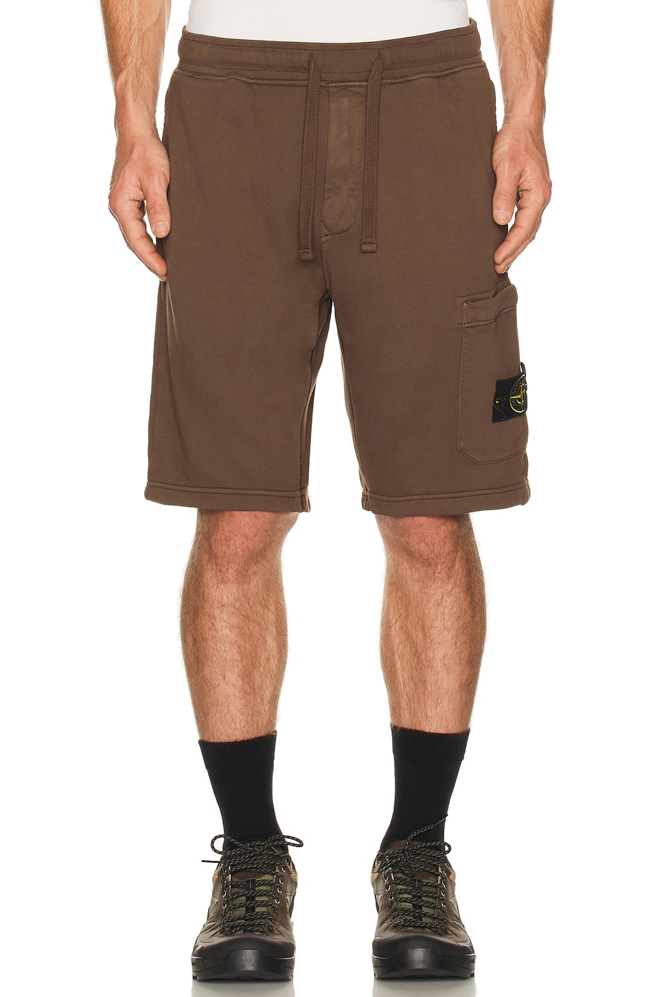 Stone Island Garment Dyed Shorts in Umber - Brown. XXL/2X also in XL/1X