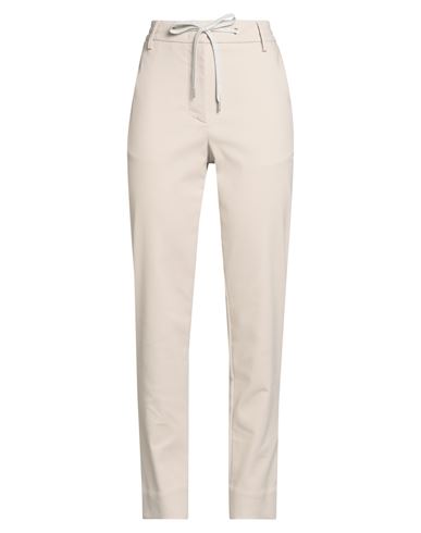 Woman Pants Beige Size 2 Cotton, Polyamide, Elastane