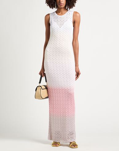 Woman Maxi dress Ivory Size 4 Polyester, Elastane