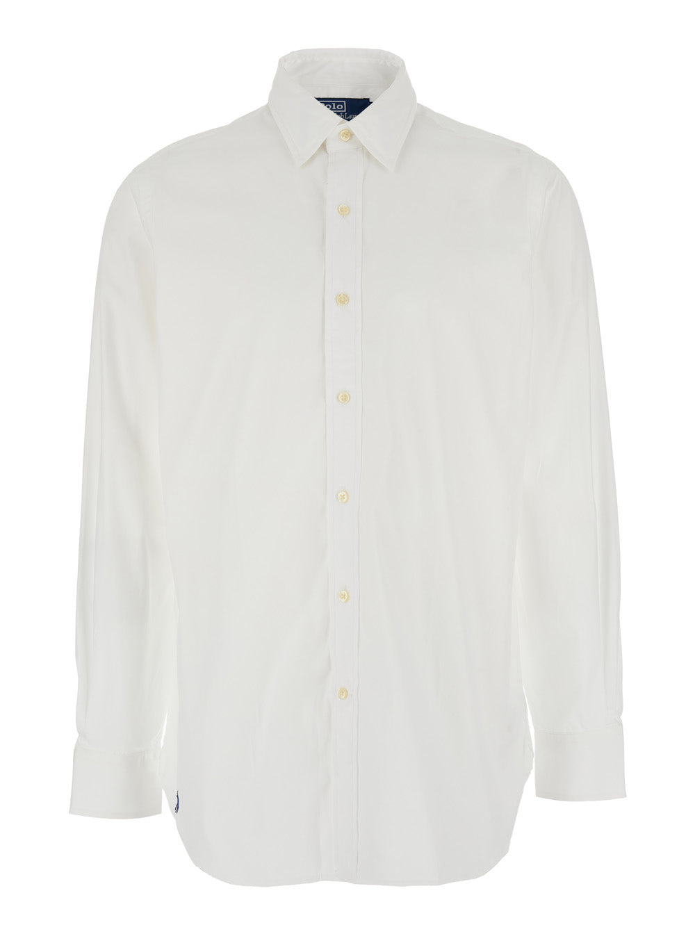 Pony Embroidered Shirt — White