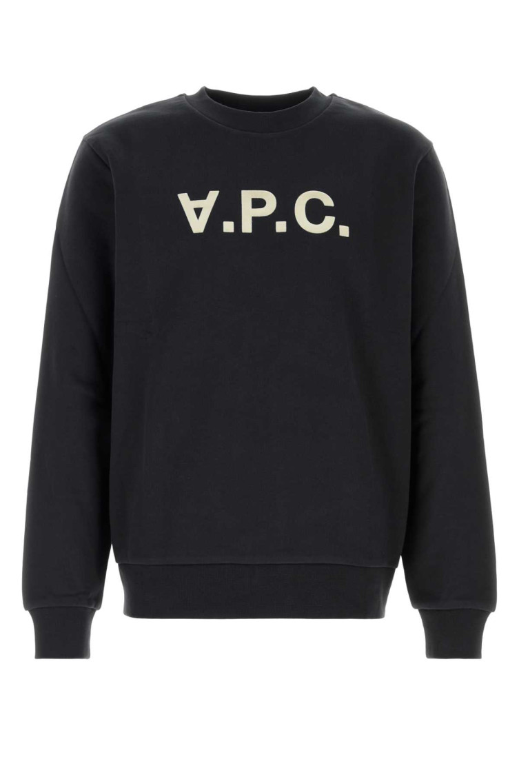 A.P.C. - stretch cotton sweatshirt crew neck long sleeve
