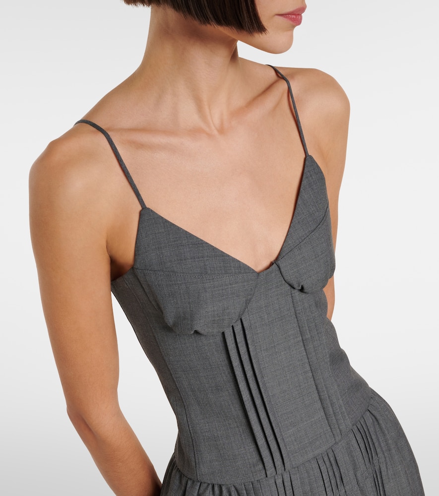 Pleated minidress