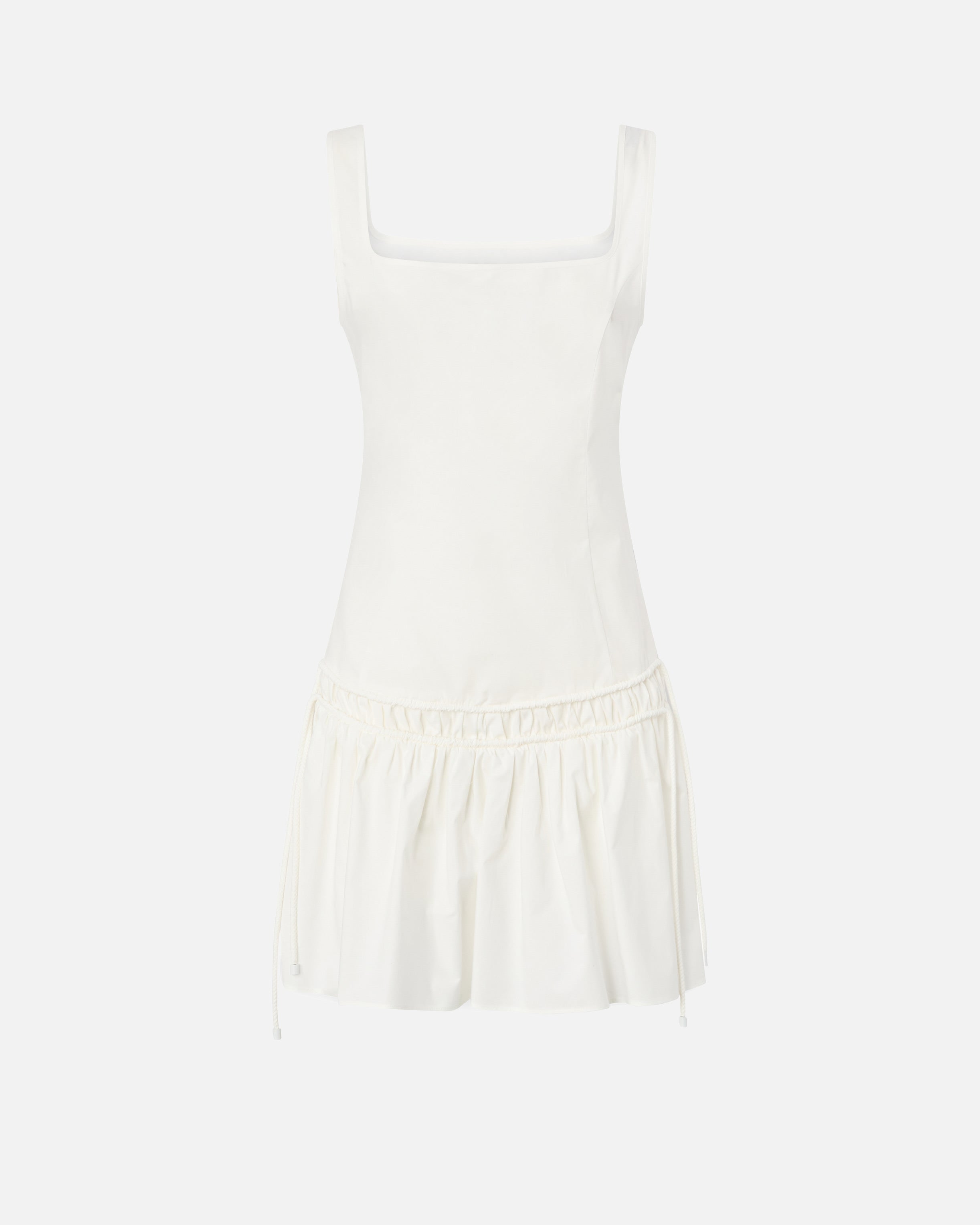 Short dress with gathering and drawstring - 38