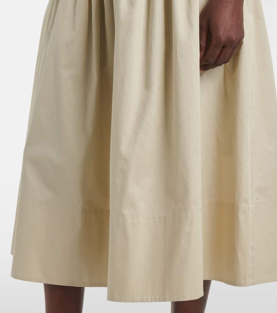 Leonie ruched midi skirt