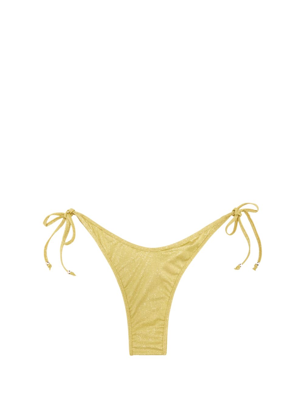 Glitter side-tie bikini bottoms - Yellow