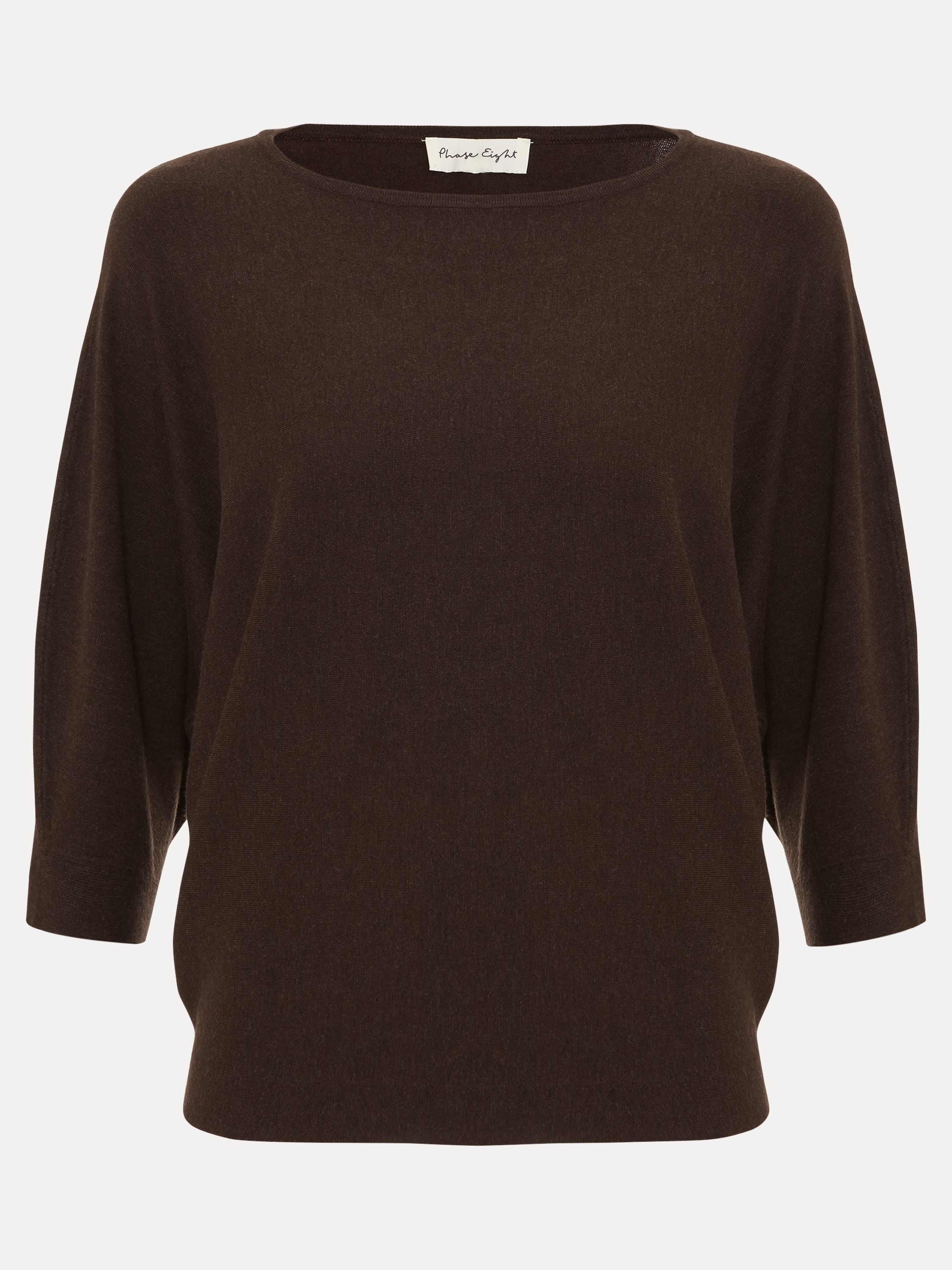Phase Eight Women's Cristine Knit Jumper in Dark Brown | : Mediu