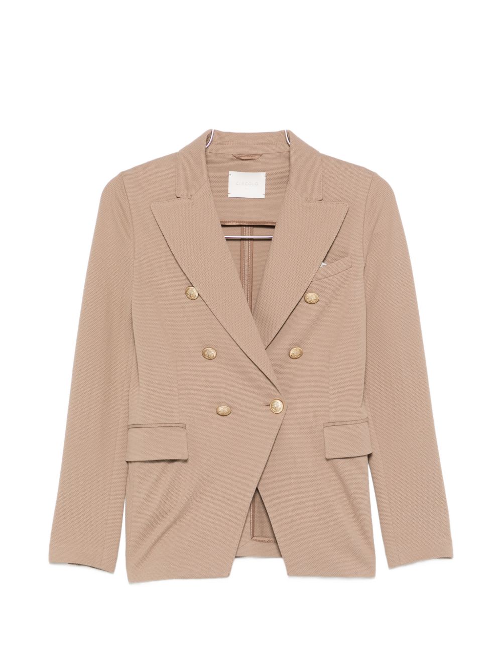 Cotton double-breasted jacket