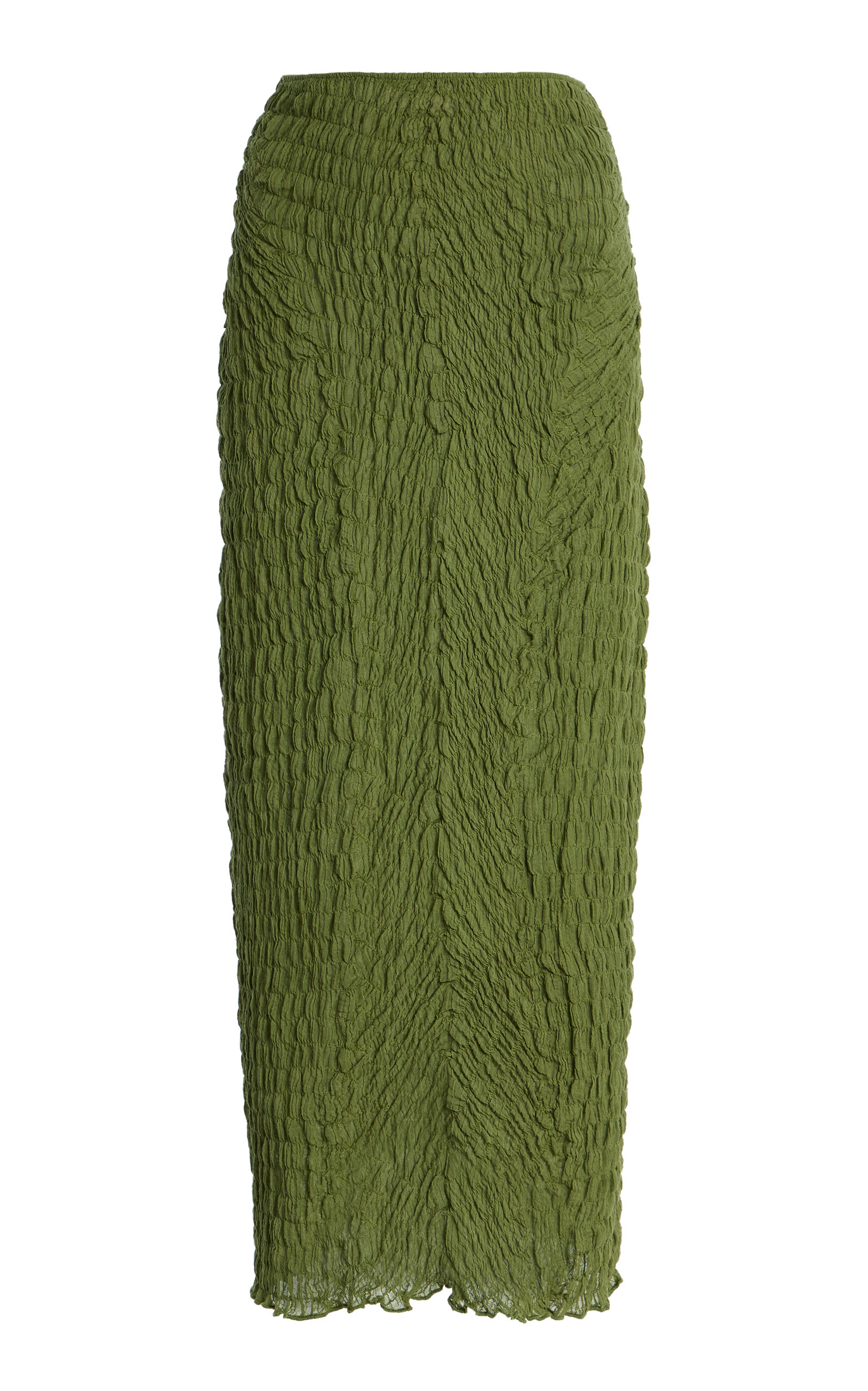 Wendy Shirred Cotton Maxi Skirt