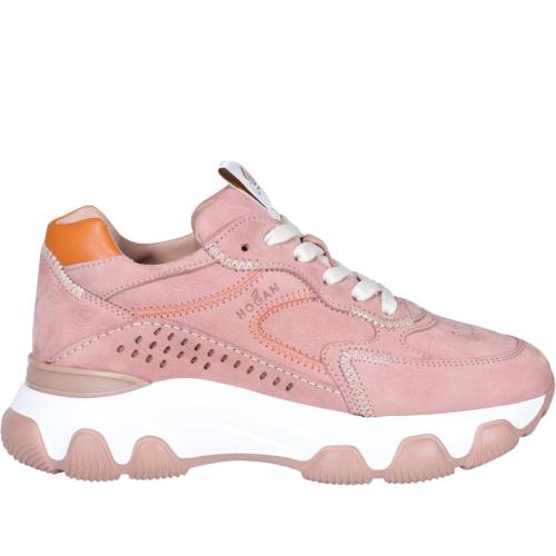 Hyperactive lace-up chunky-sole sneakers - Pink