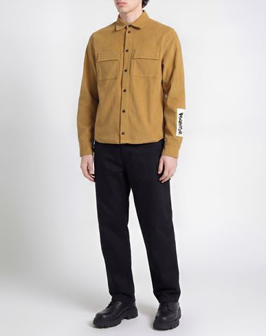 Man Shirt Camel Size M Polyester