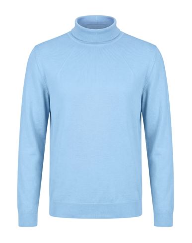 Woman Turtleneck Light blue Size L Wool