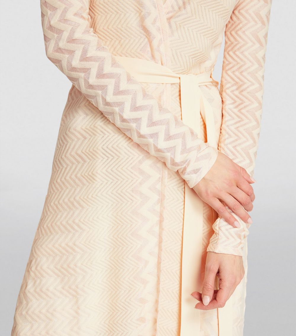 Cotton-Blend Longline Cardigan