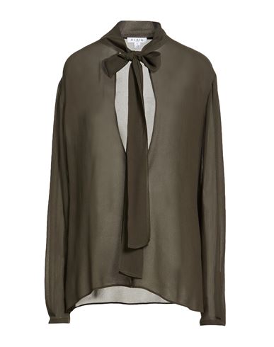 Alaïa Woman Top Dark green Size 8 Viscose
