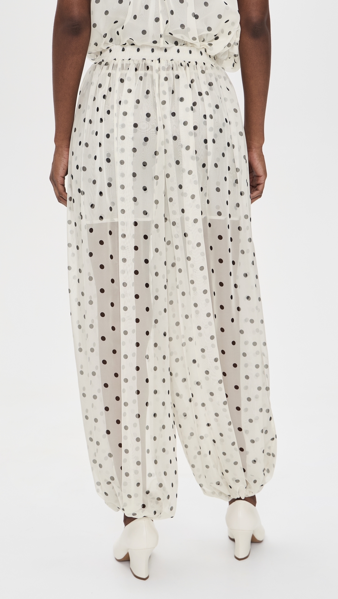 Polka Dot Pants Black