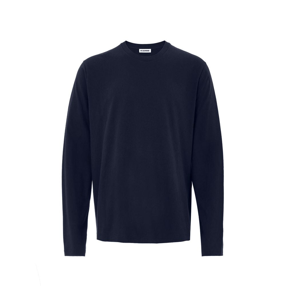 Cotton-Cashmere Blend T-Shirt — Navy