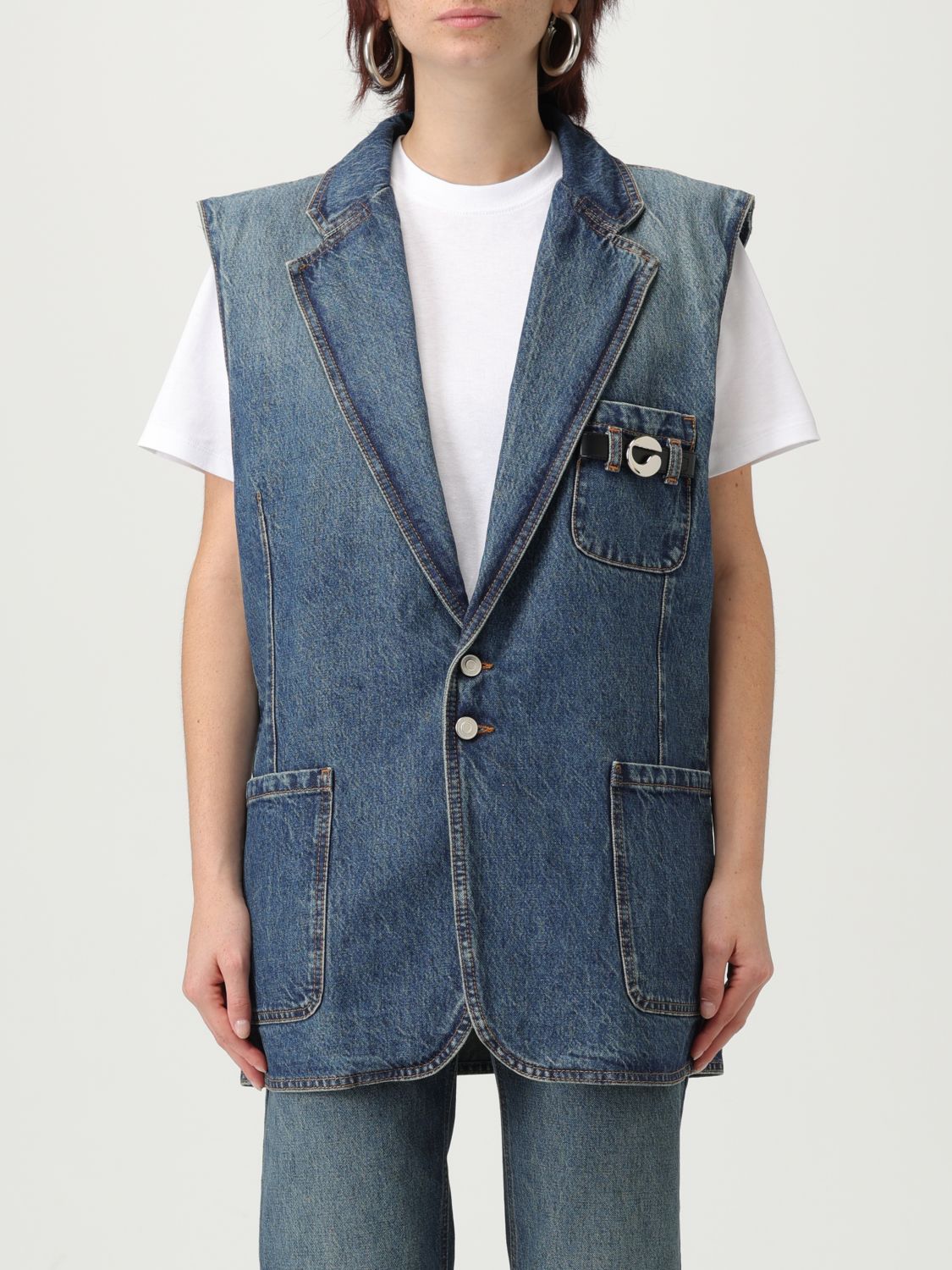 Waistcoat Woman color Blue