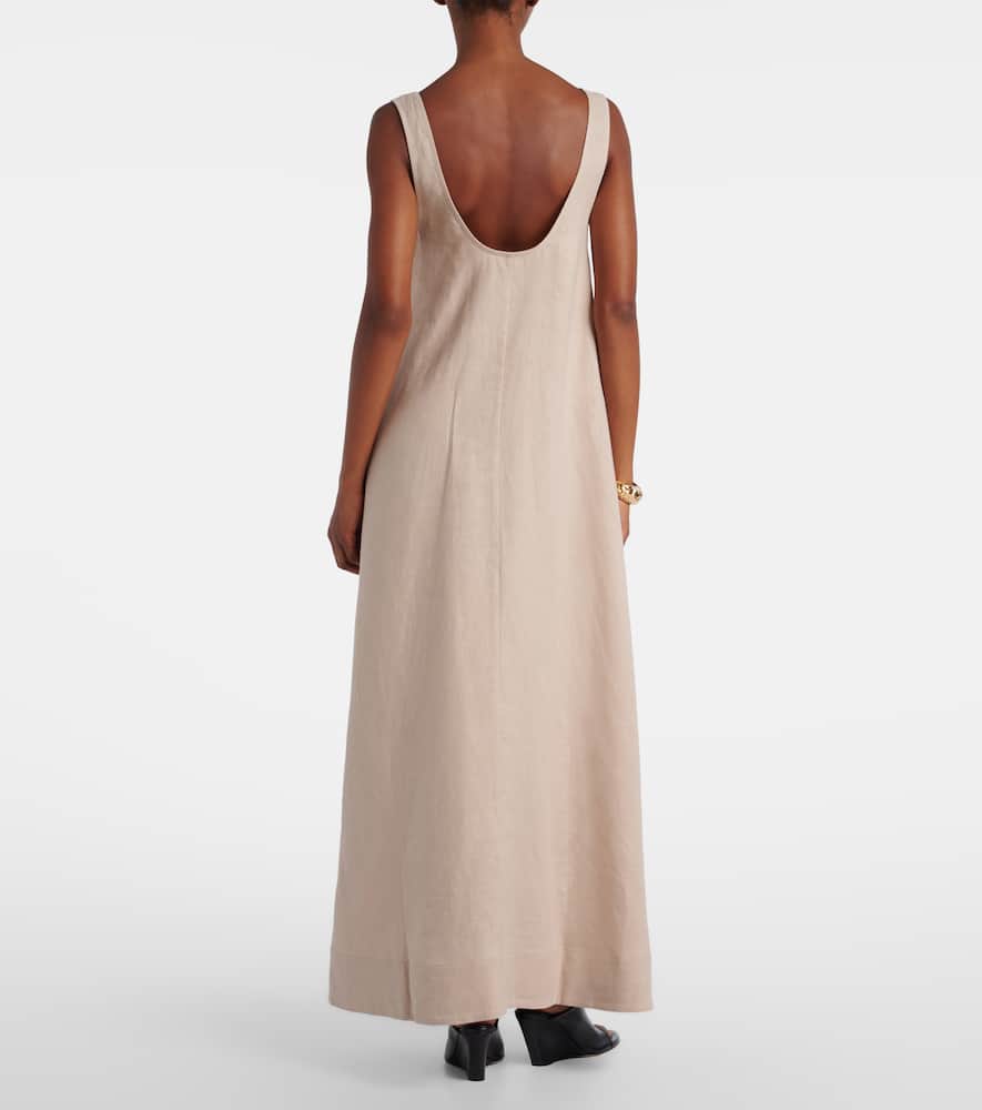 Capri linen maxi dress
