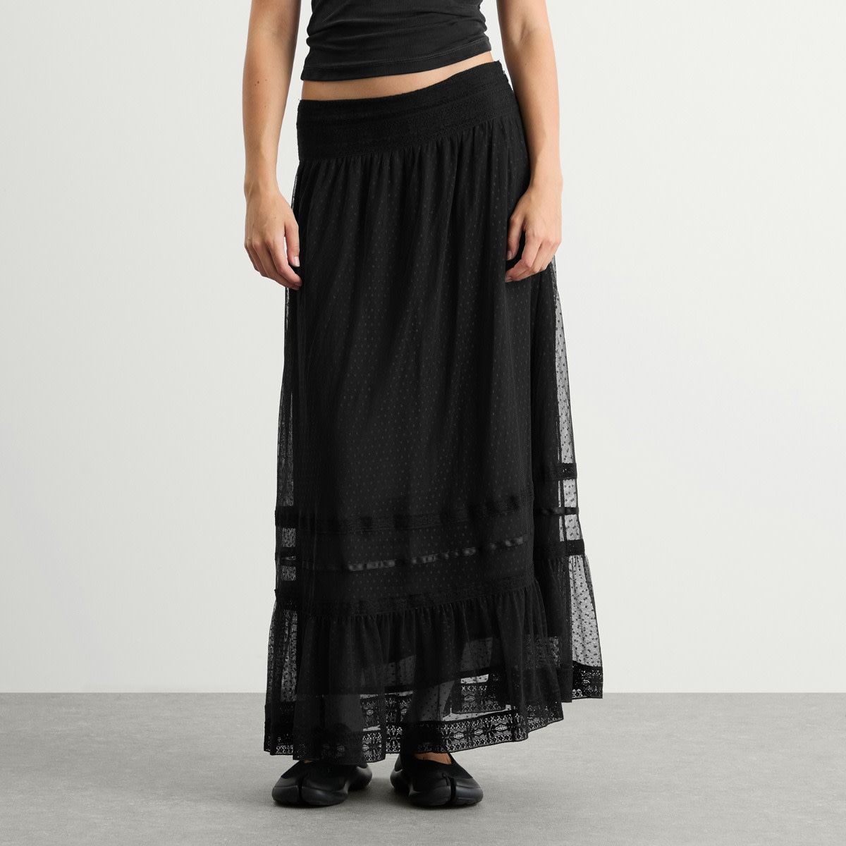 Women's Tuta Midi Skirt Black